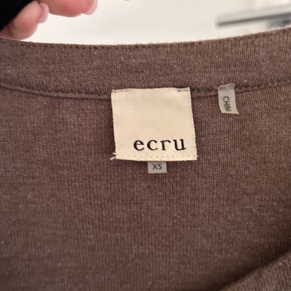 Ecru Brown Sweater Jacket size xs - Picture 3 of 4